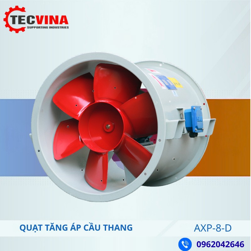 Quạt hướng trục tăng áp cầu thang AXP-8-D